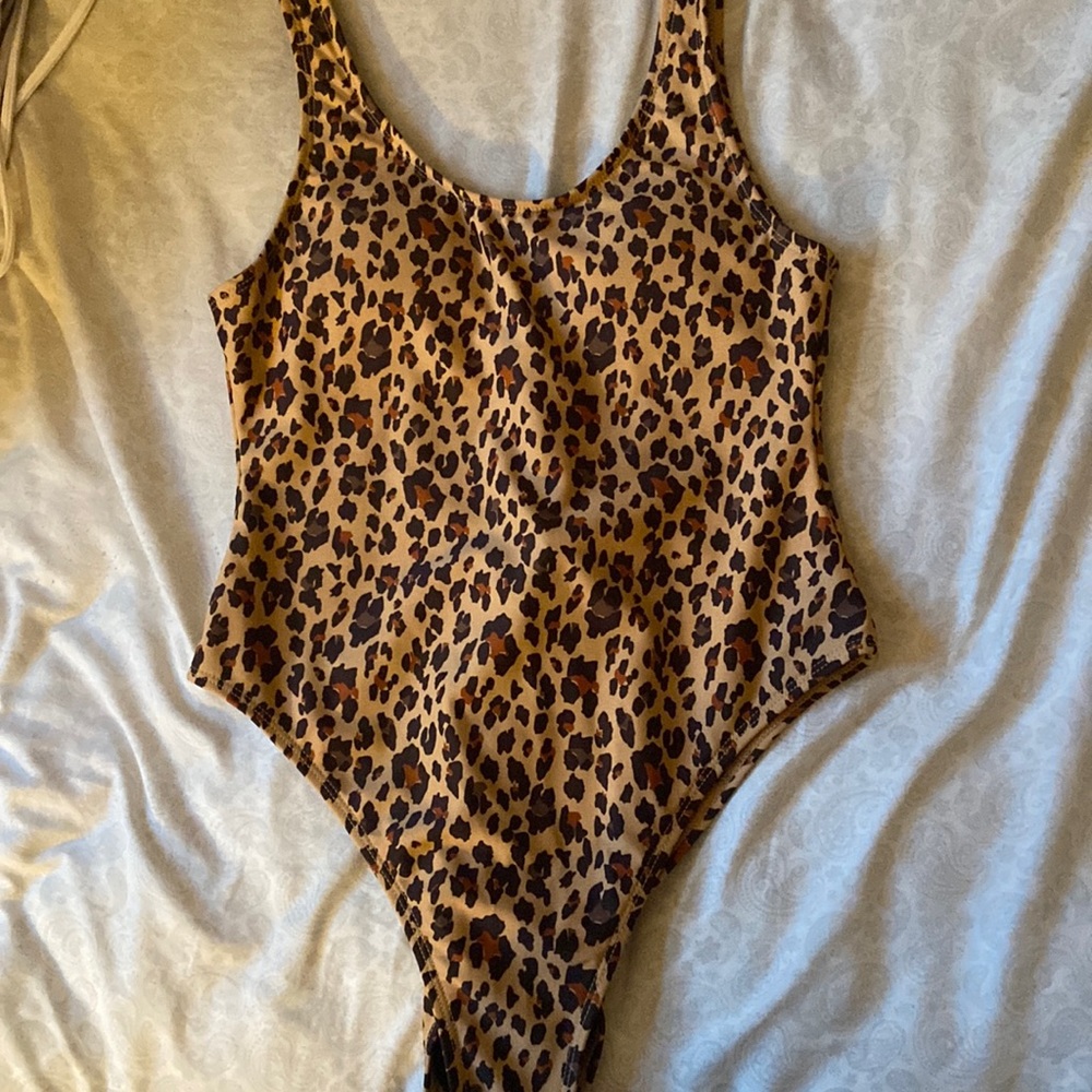 leopard print one piece